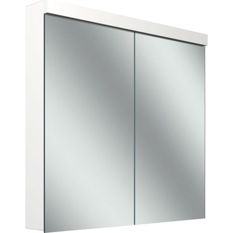 Armario con espejo Schneider LOW plus LED, 2 puertas 40/40cm, (1/5)
