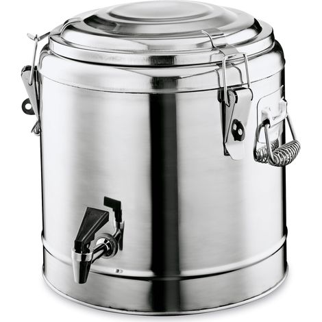 Distributeur de boissons isothermes en Acier au nickel-chrome 8 L H 290 mm Ø 240 mm - Was Germany