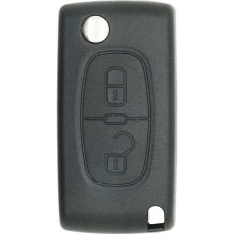 KLVGTIFS PUCoque de clé + lame compatible Peugeot-Citroën 2 boutons (1/3)