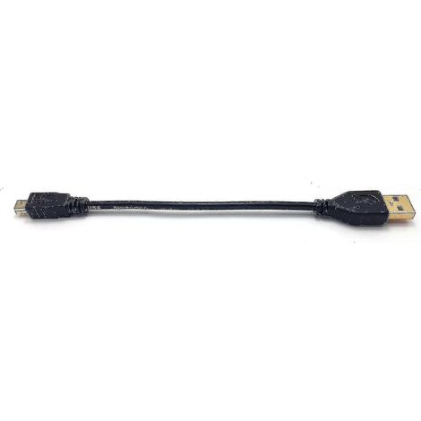 Câble USB vers mini USB plaqué or de 15 cm de long pour GPS de voiture (navigation par satellite), appareils photo numériques, lecteurs MP3, enregistreurs vocaux, instruments de musique, caméras de vo (1/5)