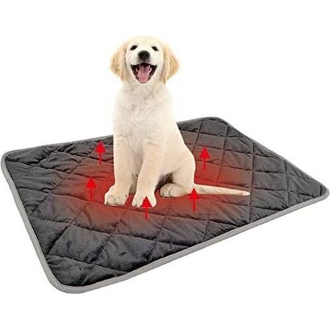 YMYNY Waschbare Hundematte, rutschfeste, beheizbare Hundematte (Grau, L) (1/5)
