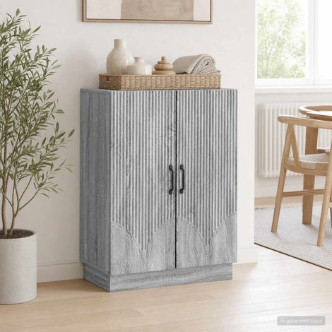 Aparador Gris Sonoma 66 x 34,5 x 87 cm Madera de Ingeniería (1/4)