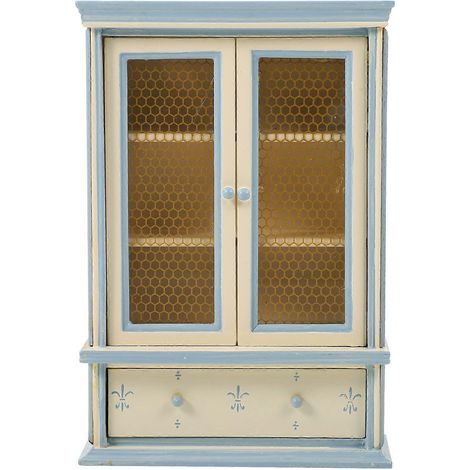 1 meuble de bureau en bois, accessoire de mini-maison, étagère mini-maison-14.80X10.00X3.70CM-Beige (1/4)