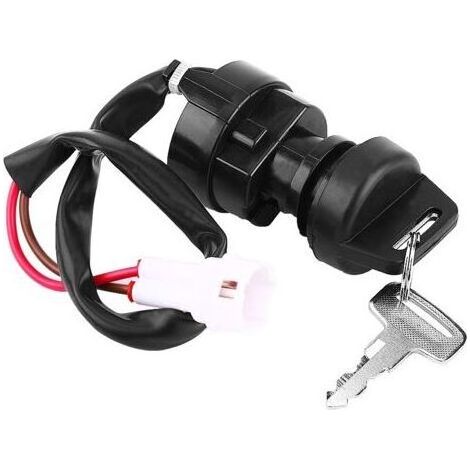 Interrupteur à clé d'allumage moto ATV 2 broches pour Yamaha YFM 350 Bruin 660R 700R Raptor 350X Warrior (1/5)