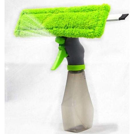 Vert - 1 pièce Raclette nettoyante pour vitres, flacon pulvérisateur Raclette double vitrage pour vitres de voiture (1/5)
