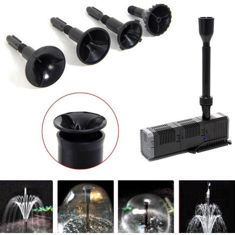 Kit de filtration pour bassin, double pompe, filtre fontaine, 600 L/h, 8 W (1/5)