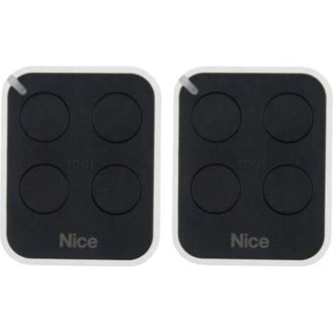 Télécommande pour portail et volet roulant – Compatible Nice ON4E Era-One – Lot de 2 unités avec batterie incluse