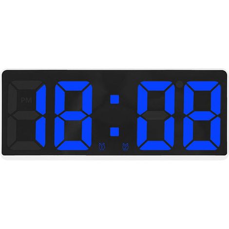 Réveil Numérique - Affichage LED Réglable - Miroir Intégré - Mode Nuit Automatique 18h-6h - Alimentation USB ou Piles AAA - Pour Chevet Bureau Maison - 1 Pièce (1/5)