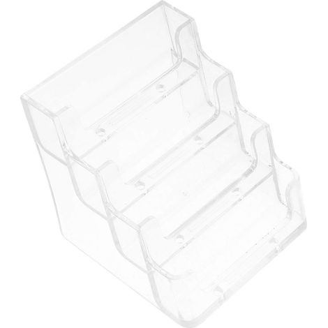Porte-cartes de visite transparent en acrylique pour le rangement de table (1/5)