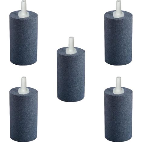 5er-Packung zylindrische Luftsprudelsteine (25 x 47 mm) für Aquarien und Hydrokultur (1/5)