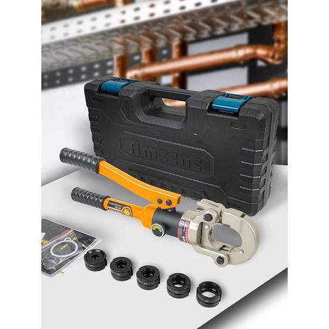 Pince à sertir - Profil M 12, 15, 18, 22, 28 - Pour tube en cuivre, en acier carbone et en acier inoxydable - Inserts de mâchoires M12, M15, M18, M22, M28 avec (1/3)
