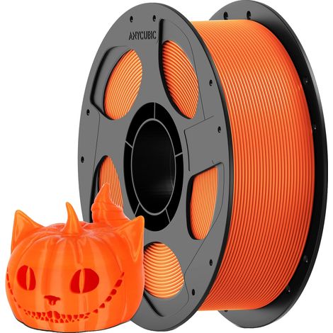 Filamento PLA, stampa ad alta velocità, compatibilità universale, 10 kg arancione (1/2)