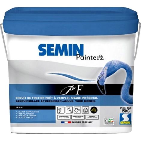 Enduit fin en pâte belle finition SEMIN PAINTERZ P'F 15 kg Conditionnement: 15 kg