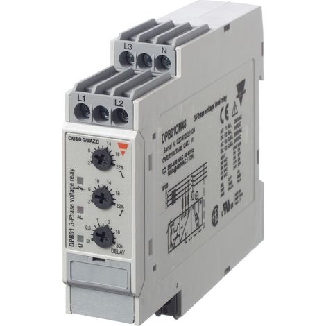 CARLO GAVAZZI Phasenüberwachungsrelais DPB01CM48 380-780VAC