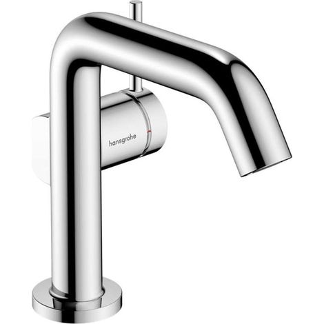Hansgrohe Tecturis S - Waschtischarmatur mit Push-Open-Ablaufgarnitur, CoolStart, EcoSmart, Chrom 73322000