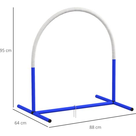 Support pour hamac avec chaîne de sécurité, structure en pin robuste, longueur 325 cm, charge max. 120 kg, pied pour hamac extérieur (1/3)