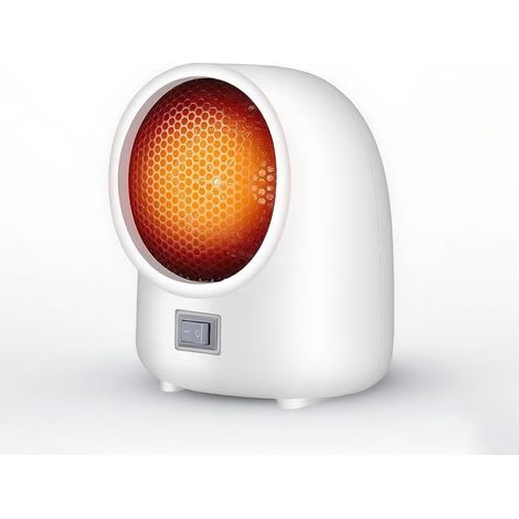 Chauffage portatif 400 W, thermostat intelligent et protection contre la surchauffe, radiateur soufflant écoénergétique pour la maison, le bureau et la chambre à coucher (1/4)