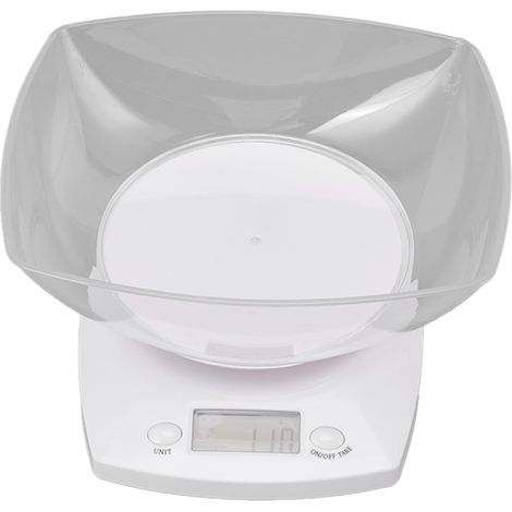 Balance de cuisine numérique 5 kg G OZ LB conversion d'unités, balance alimentaire avec bol pour peser les aliments (1/5)