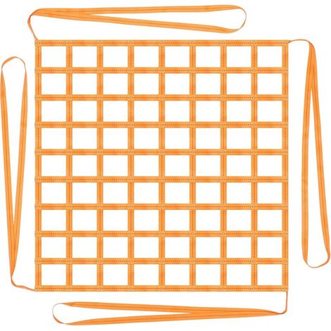 Hebenetz 1 x 1 m Tragfähigkeit Hängenetz 300 kg Polyester Schnallen Hebenetz mit Gurten Hohe Tragfähigkeit Hängendes Hebenetz zum Be- und Entladen