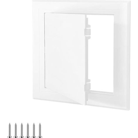 (150×150mm)2 Pièces Panneau D'accès 6x6 Pouce, Portes D'accès en Plastique ABS, Peignable Panneaux D'inspection, Pour Comble, Mur et Plafond (1/5)