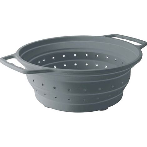 LACOR - PASSOIRE RETRACTABLE SILICONE 24CM NOIR (1/3)