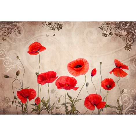 Papier peint panoramique - Fleurs - 130 cm x 89 cm (1/2)