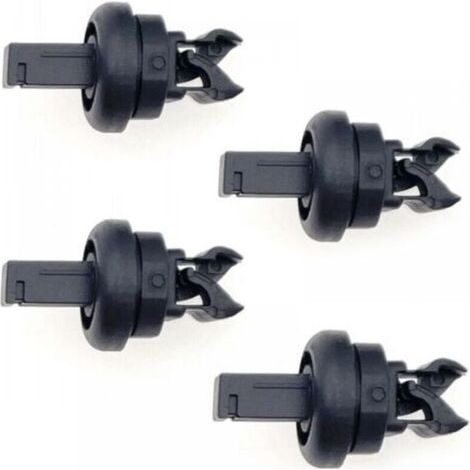4x Clip pour étagère à colis coffre de voiture 79916JD00A, 7705099001 8200675047 clips de fixation Cintre à cordes pour étagère arrière voiture attaches de retenue de moulure plastique noir (1/4)