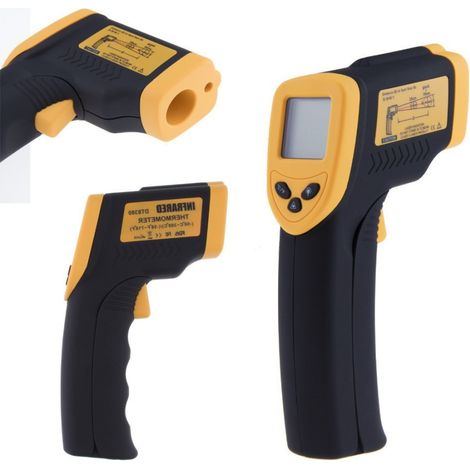 Trade Shop - Termómetro Digital Infrarrojo Con Láser -50° A 380° Smart Sensor Dc 9 Volt - (1/2)