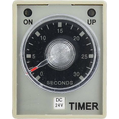 Zeitrelais 30S 8-poliger Timer 35mm DIN-Schiene für industrielle Automatisierungssysteme DC24V (1/4)