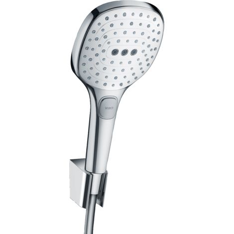 Hansgrohe Raindance Select E - Doccetta 120, 3 getti, con accessori, bianca/cromata 26720400 (1/2)