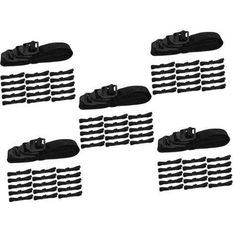 80 Pièces Lacets de scarificateur de pelouse kit Jardinage kit de Jardinage Sangle de Chaussures à Pointes de Jardin réglable Sangle de Chaussures d'aérateur d'herbe Nylon (1/5)