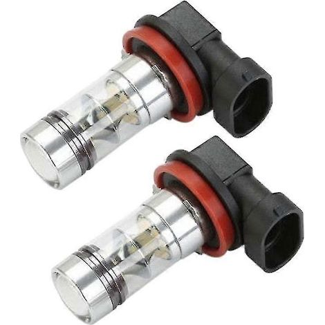 ampoules LED antibrouillard haute puissance H8 H11 H16 6000K blanc 100W (1/5)