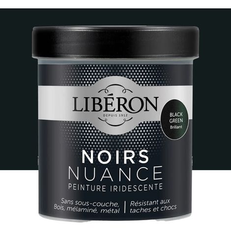 Peinture LIBÉRON Noirs Nuance Black Green brillant 0,5 L (1/4)