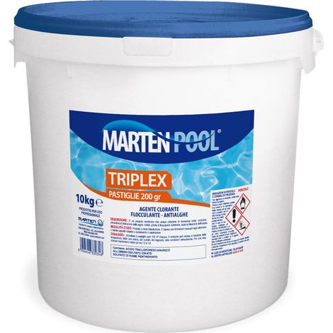MARTEN Triplex pastiglie 200 – 10kg Disinfettante clorato a lenta dissoluzione (1/2)