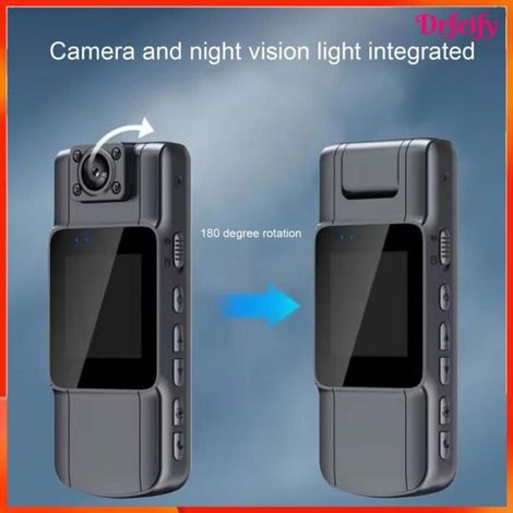 Akozon mini caméra corporelle Caméra Corporelle avec Affichage de 1,54 Pouce, 1080p Infrarouge Night Vision Motion optique sport (1/5)