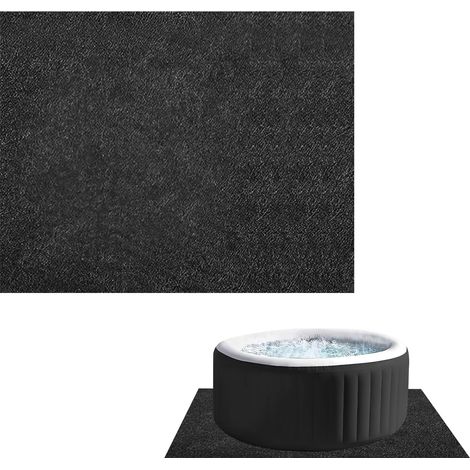 Tapis de Bain à remous, antidérapant, imperméable, réutilisable, Protection de Sol Lavable pour Piscine (carré, 231 x 201 cm)  Tapis de piscine réutilisable, tapis de sol lavable pour piscine, jacuzzi (1/5)