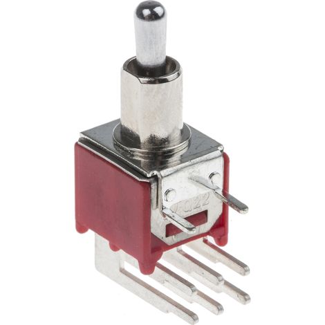 Interrupteur à levier RS PRO, On-Off-On, 2RT, 3 A @ 120 V c.a. ( Prix pour 1 ) (1/2)