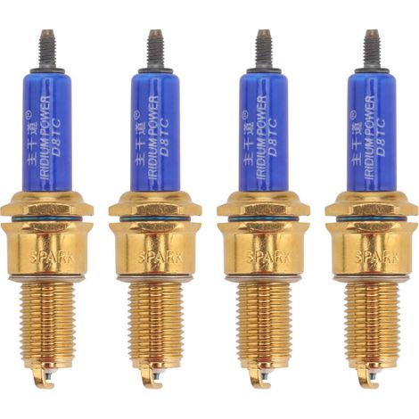 Kit de 4 pièces de moteur à essence universel 4 temps D8TC, compatible avec les générateurs, les tondeuses à gazon, les tracteurs, les motoculteurs, les pompes à eau, les karts, moteur multifonctionne
