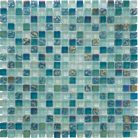 MOSAIQUE LES ANTIQUES NACRE VERT 1 PLAQUE 30 x 30 CM CASA LINEA