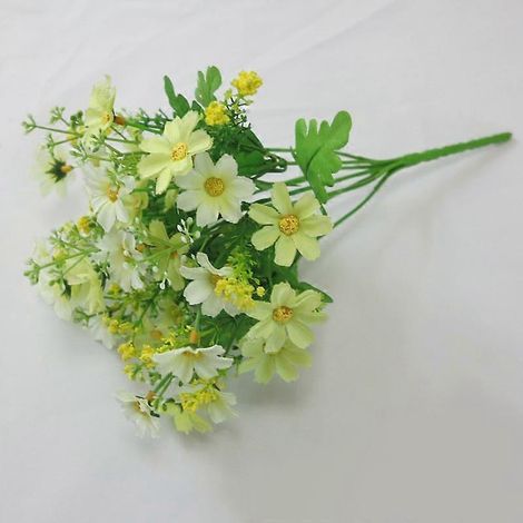 Guirlande de fleurs artificielles en plastique, idéale pour la décoration intérieure, le jardin ou un mariage.blanc (1/5)