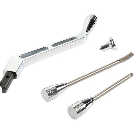 Ersatzteile für die Lenksäule von Chevrolet GM (Baujahre 1967–1994): Lenksäulen-Neigungs- und Schalthebel-Set – Silber (1/4)
