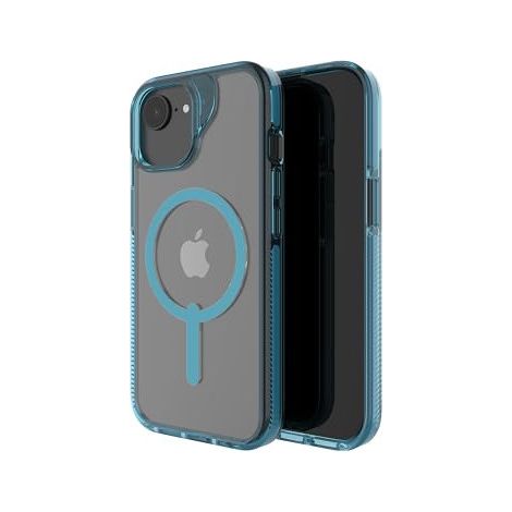 Étui de protection Zagg Santa Cruz Snap pour iPhone 17e / 16e / 15 / 14 / 13 compatible MagSafe (bleu)