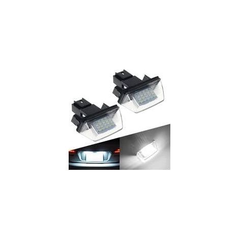 LED-Auto-Kennzeichenbeleuchtung, 12 V, 3528SMD, 6500 K, Xenon-Weiß, Rückleuchten für Peugeot 206 207 306 307 308 5008, Citroen C3, C4, C5, Berlingo, SAXO, XSARA, Picassor, 2 Stück (1/5)