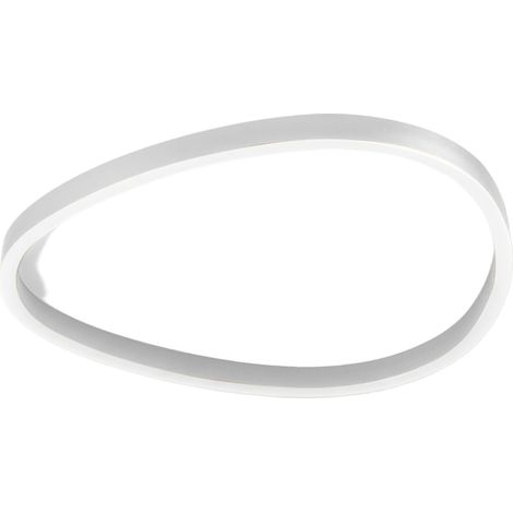 Plafonnier Led Ecaris P/M 60W Double Émission Variateur Cct 3000K/4000K En Aluminium Blanc Satiné - Gealuce (1/3)