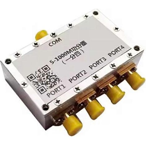 Répartiteur/combinateur de puissance RF 5-1000 m, diviseur de puissance 1 vers 4 pour émetteur-récepteur UHF/VHF 433 m et amplificateur radio (1/5)