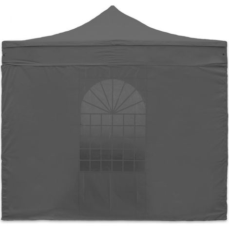 Mur fenêtre 4 m gris pour tente pliante (1/5)