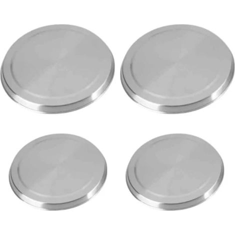Couvercles de cuisinière en acier inoxydable, lot de 4 pièces (1/5)