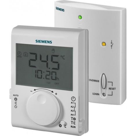 Thermostat d'ambiance sans fil programmable RDJ100RF/SET Siemens - Chauffage eau chaude