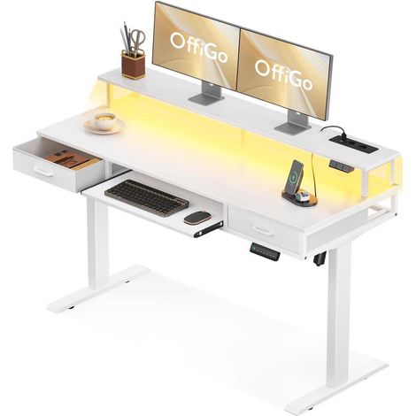 Höhenverstellbarer Schreibtisch 140cm mit (1/5)