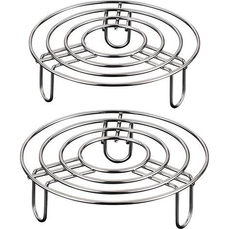 Grille À Vapeur - Acier Inoxydable 304 - Pour Autocuiseur Et Casserole - 2 Pièces - Deux Tailles (1/5)